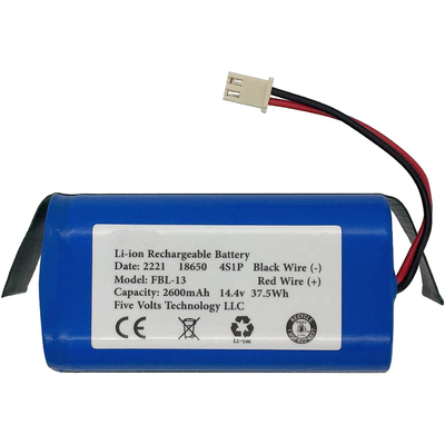 بسته باتری لیتیوم یونی سفارشی 2600mah 14.8V 14.4V OEM قابل شارژ
