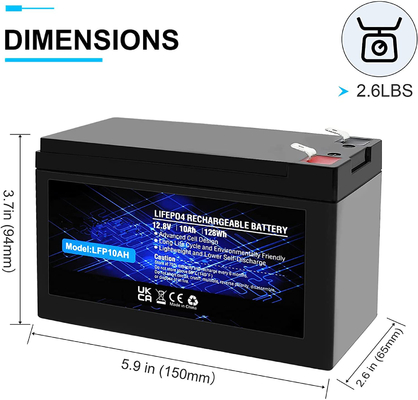 باتری قابل شارژ لیتیوم فسفات LFP IP67 12.8V 100Ah باتری LiFePO4