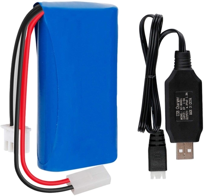 باتری قابل شارژ 1300mah لیتیوم یون NCM 7.4V بسته باتری لیتیوم یون سازمان ملل متحد