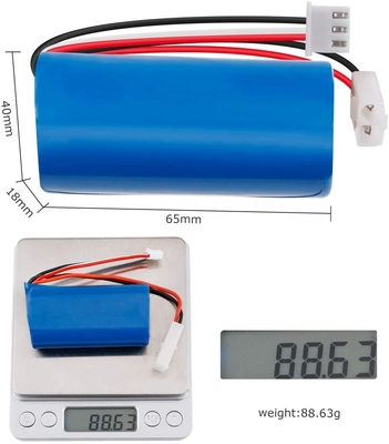 باتری قابل شارژ 1300mah لیتیوم یون NCM 7.4V بسته باتری لیتیوم یون سازمان ملل متحد