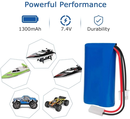 باتری قابل شارژ 1300mah لیتیوم یون NCM 7.4V بسته باتری لیتیوم یون سازمان ملل متحد