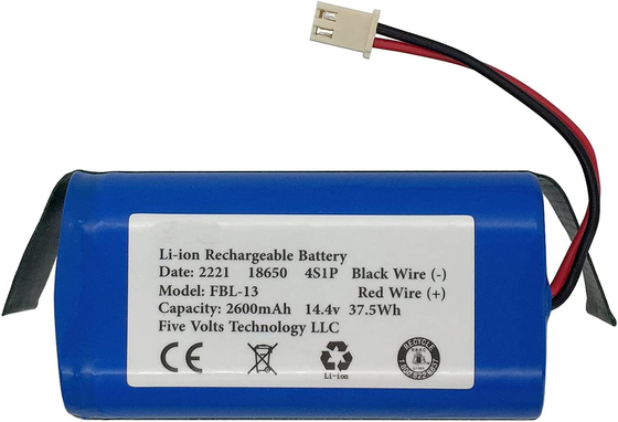 بسته باتری لیتیوم یونی سفارشی 2600mah 14.8V 14.4V OEM قابل شارژ