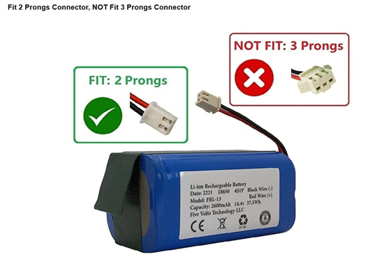 بسته باتری لیتیوم یونی سفارشی 2600mah 14.8V 14.4V OEM قابل شارژ