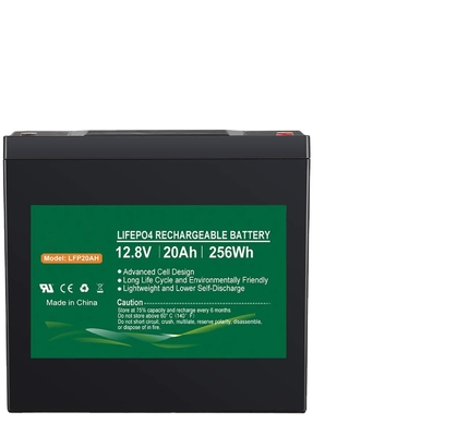 باتری LiFePO4 لیتیوم فسفات 20 ساعت باتری 12 ولت لیتیوم یون چرخه عمیق IP67