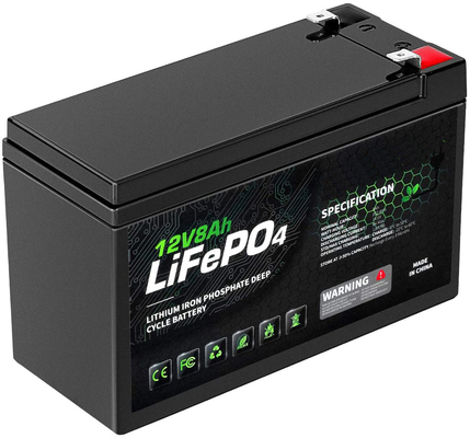 باتری 8Ah 12v لیتیوم فسفات Caravan Lifepo4 باتری لیتیوم یون